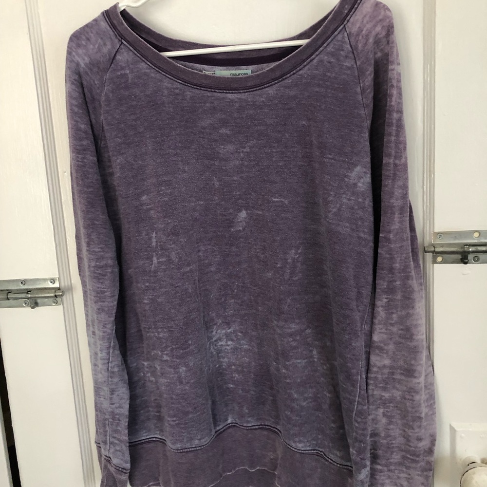 purple sweatshirt/jumper size M. Brand: Maurices.